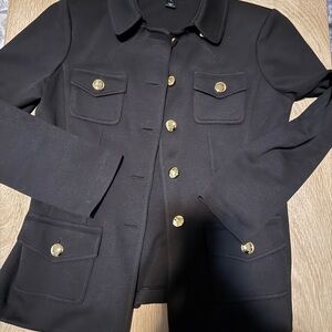 St. John Brown Blazer with Gold Buttons